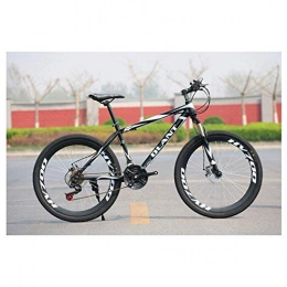 LHQ-HQ Mountainbike LHQ-HQ Outdoor-Sport 2130 Geschwindigkeiten Mountain Bike 26 Zoll Speichenrad Federgabel Doppelscheibenbremse MTB Reifen Fahrrad Outdoor-Sport Mountainbike (Color : Black, Size : 24 Speed)