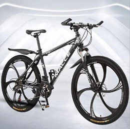 NANXCYR 21 Geschwindigkeit Mountainbikes 26 Zoll Fahrräder MTB, High-Carbon Stahl Hardtail Mountainbike, Off-Road-Fahrrad-Legierung Stronger Rahmen Scheibenbremse für Männer und Frauen,B
