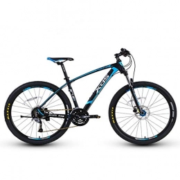QMMD Mountainbike QMMD 27.5 Zoll MTB Alu Rahmen, 27 Gang-Schaltung Mountainbike, Damen / Herren Hardtail MTB, Fahrrad mit Scheibenbremsen, Erwachsenen Gabel-Federung Fahrräder, 27.5 inch Blue, 27 Speed
