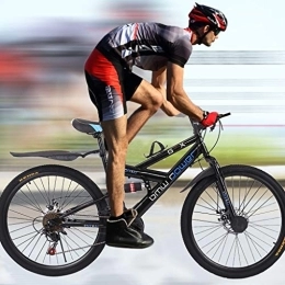 Rennrad für Erwachsene, 26-Zoll-Mountainbike aus Kohlenstoffstahl, S21-Gang-Fahrrad, Federgabel, rutschfestes Fahrrad mit Doppelscheibenbremse und Rahmen aus Kohlenstoffstahl, städtische Rennräde