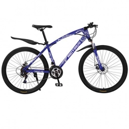 Shenye Adult Radfahren Mountainbike, 26-Zoll-Scheibenbremse 21-Gang Mountainbike, Stodmpfendes Fahrrad, Mountainbike MTB Fahrrad with Hinterschutzblech (Blau)