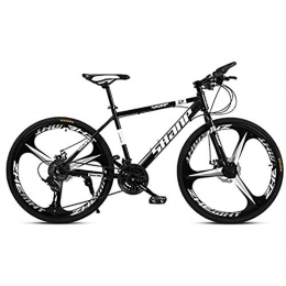 WXX Fahrräder WXX 26 Zoll Mountainbike High Carbon Stahlrahmen Doppelscheibenbremse Stoßdämpfung Off-Road Shift-Fahrrad-Stadtrennen Geeignet Für Menschen Mit 140-180Cm, Schwarz, 24 Speed