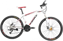 XinQing Mountainbike XinQing Fahrrad Mountainbike, Rennrad, Hard Tail Bike, 26 Zoll Fahrrad, Carbon Steel Adult Bike, 21 / 24 / 27 Speed ​​Bike, Buntes Fahrrad (Color : White red, Size : 21 Speed)