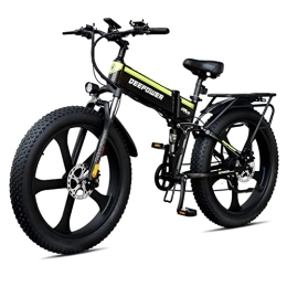 DEEPOWER Zusammenklappbares elektrisches Mountainbike DEEPOWER H26pro E-Bike, 26'' Elektrofahrrad, E-Citybike, 250W und 48V 17.5Ah Lithium-Ionen-Akku, 25km / h, Shimano 7 Gänge Ebike, Hydraulische Ölbremsen, Elektrische Mountainbikes