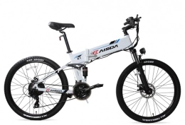 KAISDA Zusammenklappbares elektrisches Mountainbike KAISDA E-Bike 26 Zoll Faltbares E-Mountainbike 25km / h mit 48V 10, 4Ah Litium-Ionen-Batterie LCD Bildschirm und Handyhalterung Shimano 21-Gänge für Damen Herren