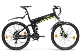 LLobe Zusammenklappbares elektrisches Mountainbike LLobe Falt MTB E-Bike FML 830 Black, 27, 5?, Lithium-Ionen Akku 36V / 10, 4Ah, 80-100 km Reichweite