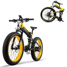 MDDCER Zusammenklappbares elektrisches Mountainbike MDDCER 3 In1 Folding Electric Mountain Bike- 500W Elektrisches Fahrrad Mit Abnehmbarem 48V 12.8AH Lithium-20a Vektor-Controller Fat Tire Elektro-Fahrrad