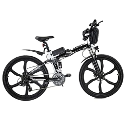 MYATU Zusammenklappbares elektrisches Mountainbike MYATU E Bike 26 Zoll E-Mountainbike mit 36V 10, 4Ah Akku E-Klapprad für Damen Herren, Shimano 21 Gang-Schaltung, Doppelscheibenbremsen