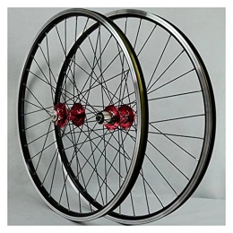 ZCXBHD Ruote per Mountain Bike ZCXBHD MTB Wheelset 26 "27.5" 29" Bicicletta Bike Wheel Set Lega di Alluminio Quick Release 32H Disc / V Brake per 7 / 8 / 9 / 10 / 11 / 12 Velocità (colore : Rosso, Dimensioni: 27.5 cm)