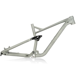 DHNCBGFZ Mountain Bike Frames DHNCBGFZ Aluminium Alloy Mountain Bike Boost MTB Frame 27.5 29inch Bicycle Frame Suspension BSA73 150mm Frame Travel 148 * 12MM Thru Axle AM Mountain Frame (Color : Cement Gray, Size : 27.5x17'')