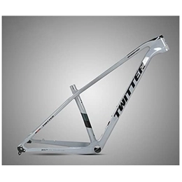 DFNBVDRR Mountain Bike Frames MTB Frame 29er Mountain Bike Frame 15'' / 17'' / 19'' Carbon Fiber Disc Brake Bicycle Frame Thru Axle 148mm BB92 BOOST Frame Routing Internal (Color : Light gray, Size : 15x29in)