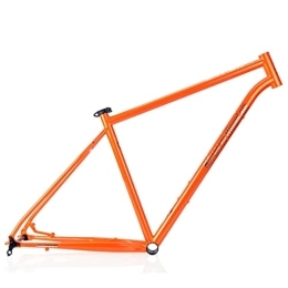 QHIYRZE Mountain Bike Frames QHIYRZE Hardtail Mountain Bike Frame 27.5er MTB Frame Cr-Mo Steel Disc Brake 15'' / 17'' / 19'' Bicycle Frame Thru Axle 12x142mm (Color : Orange, Size : 27.5 * 15'')