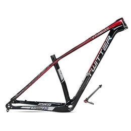 TANGIST Mountain Bike Frames TANGIST 27.5“ / 29”Carbon Fiber MTB Bicycle Frame 15″ / 17″ / 19″ Cyclocross Bicycle Frame XC Bicycle Frame EPS Technology Hidden Disc Brake Mount (Color : B, Size : 17x29inch)