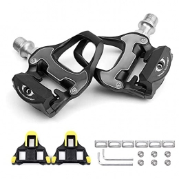 AIHANCH Bike Pedals Bike Road Pedals Lightweight Bicycle Platform Pedals Aluminum Alloy Road Bike Pedals with Bike Cleats for Shimano SPD-SL System