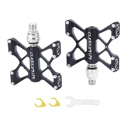 Colcolo Mountain Bike Pedal Colcolo Alloy Bike Flat Platform Pedals Mountain Road Bicycle Cycle 9 / 16'' Replacement Component - Black