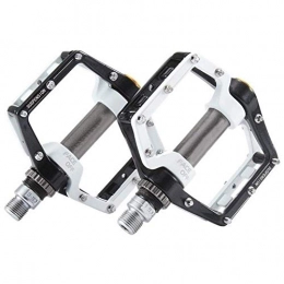 Aquila Mountain Bike Pedal Durable Bike Pedals Ultra Light Sealed Bearing Bicycle Pedals 9 / 16" Aluminum Alloy Road Mountain Bike Cycling Pedals ( Color : Black )