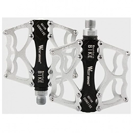 TTZHJIN Mountain Bike Pedal TTZHJIN Bike Pedals Mountain Wear-Resistant Widely Applicable Closed Bearing With Non-Slip Lock Nails Super Light Aluminum Alloy Match A Lot Of Bikes 5 Colors, White-11.5×9.8cm