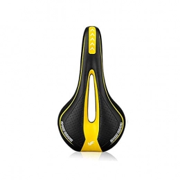 Silicone Gel Extra Soft Bicycle MTB Saddle Cushion Bicycle Hollow Saddle Cycling Road Mountain Bike Seat Bicycle Accessories BlackYellow
