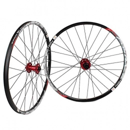 FHGH Mountain Bike Wheel 26 / 27.5 / 29 Inch Mountain Wheel Set 120 Ring Barrel Shaft Wheel Set With 7-11 Speed Flywheel Second And Last Four Palin Hollow Aluminum Alloy Hub Compatible