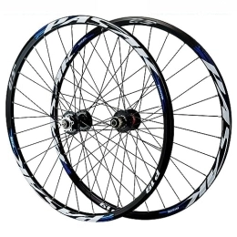 OMDHATU Mountain Bike Wheel 27.5 Inch Mountain Bike Wheelset Disc Brake Rims Sealed Bearing Hubs Support 7-11 Speed Cassette QR Wheel Set Front 100mm Rear 135mm (Color : F)