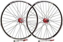 HAENJA Mountain Bike Wheel Bicycle Wheels 26 Inch Mountain Bike Wheel Pair Rims / Disc Brakes Bicycle Quick Release Wheels 32H Hubs Wheelsets