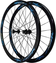 BUYAOBIAOXL Mountain Bike Wheel BUYAOBIAOXL Wheels Mountain Bike Wheelset Road Bike Wheel 700C, Road Bicycle Wheelset V Brake Double-Walled Alloy Rim 40Mm BMX Bicycle Rim Fast Release for 7 8 9 10 11 12 Speed (Color : #3)