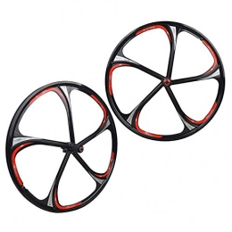FHGH Mountain Bike Wheel FHGH 26 Inch MTB Bike Wheel, Mountain Bike Wheel 135mm / Magnesium Alloy / Support 7-11 Speed After Opening 100mm / One Wheel Set / General Type Six Nail Disc Brakes