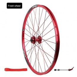 FHGH Mountain Bike Wheel FHGH 26 Inches MTB Bike Wheel / Mountain Bike Wheel, Aluminum Alloy / Disc Brakes / American Valve / 32 Holes / Suitable For 7-8-9-10 Speed Clip Flywheel / Suitable For 26 * 1.35~2.125 Tires / Red