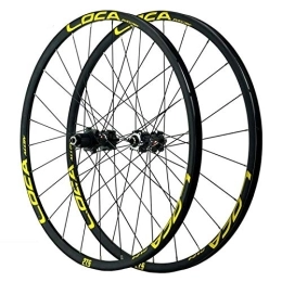LvTu Mountain Bike Wheel LvTu Mountain Bike MTB Wheelset 26 / 27.5 / 29 inch, Sealed Bearing Disc Brake Wheel 8 / 9 / 10 / 11 / 12 Speed Cassette 24H Bicycle Rim (Color : Gold, Size : 29 inch)