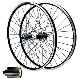 DYSY Mountain Bike Wheel MTB Bike Wheels V Brake 26 Inch 27.5 ”29 Er, Double Wall Aluminum Alloy Hybrid / Mountain Bike Hub 32 Hole for 7 / 8 / 9 / 10 / 11 Speed (Color : Silver, Size : 26 inch)