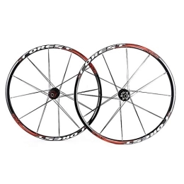 QHY Mountain Bike Wheel QHY Cycling MTB Mountain Bike Wheel Front 2 Rear 5 Sealed Bearing hub disc wheelset Wheels 26 27.5 inch Flat Spokes (Color : White, Size : 26inch)