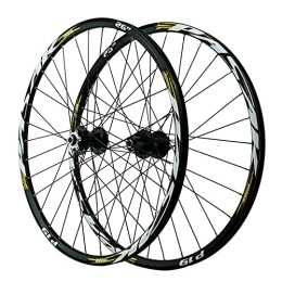 YUDIZWS Mountain Bike Wheel YUDIZWS Wheelset Bike Mtb 26 / 27.5 / 29 Inch Mountain Cycling Wheels Quick Release Disc Brake Fit 7 / 8 / 9 / 10 / 11 / 12 Speed Cassette Aluminum Alloy Rim 32 Holes (Color : Gold, Size : 27.5inch)