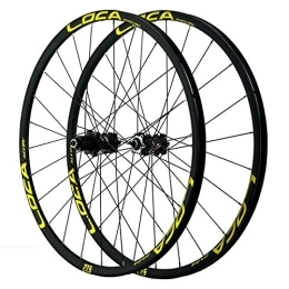 ZCXBHD Mountain Bike Wheel ZCXBHD 26 / 27.5 / 29 Inch MTB Bike Quick Release Wheelset Straight Pull Disc Brake Alloy Wheel Small Spline 12 Speed 24 Hole (Color : Gold, Size : 27.5in)