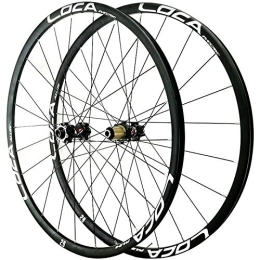 ZCXBHD Mountain Bike Wheel ZCXBHD 26 / 27.5 / 29in MTB Bicycle Wheelset Hybrid Mountain Bike Wheels Rim Disc Brake Front & Rear Wheel Thru axle 8 / 9 / 10 / 11 / 12 Speed 24H (Color : Black, Size : 27.5in)