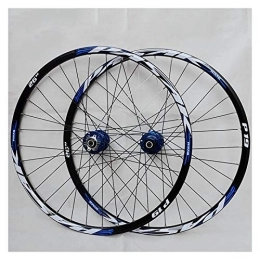 ZCXBHD Mountain Bike Wheel ZCXBHD 26 / 27.5 / 29inch Mtb Wheel Front Rear Wheel Set Double Wall Disc Brake 7 / 8 / 9 / 10 / 11 Speed Quick Release Hollow Hub 32H (Color : C, Size : 26in)