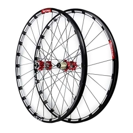 ZCXBHD Mountain Bike Wheel ZCXBHD 26 / 27.5inch mtb Wheelset Quick Release Mountain Bike Front + Rear Wheel Disc Brake Double Wall 7 / 8 / 9 / 10 / 11 / 12 Speed 24 Holes (Color : A, Size : 26in)