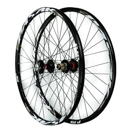 ZCXBHD Mountain Bike Wheel ZCXBHD Mtb Wheelset, 26in / 27.5in / 29in Mountain Bike Front + Rear Wheel Aluminum Alloy Double Wall Quick Release 7 / 8 / 9 / 10 / 11 Speed (Color : Black, Size : 26in)