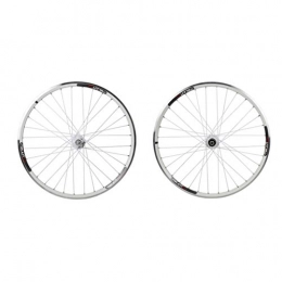 ZNND Mountain Bike Wheel ZNND 26 Inch Bike Wheelset, Double Wall MTB Rim Quick Release V-Brake Hybrid Mountain Bike Hole Disc 7 8 9 10 Speed 32 Holes (Color : White, Size : 26inch)