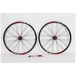 ZNND Mountain Bike Wheel ZNND Mountain Bike Wheelset, 26 / 27.5 Double Wall MTB Rim Disc Rim Brake Sealed Bearings Hub V-Brake Black 32H 8 / 9 / 10 Speed (Size : 27.5inch)