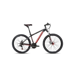 HESND vélo HESND zxc Vélos pour adultes, vélo de montagne 26 pouces 21 vitesses, freins à disque doubles, VTT, vélo d'étudiant (couleur : rouge)