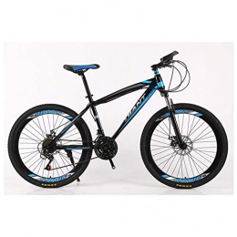 MOZUSA vélo MOZUSA Sports de Plein air VTT / Unisex Bicyclettes 26 « » Roue légère HighCarbon Cadre en Acier 2130 Frein à Disque Shimano délais, 26" (Color : Blue, Size : 24 Speed)