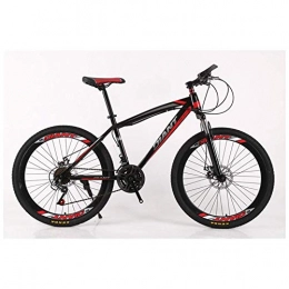 MOZUSA vélo MOZUSA Sports de Plein air VTT / Unisex Bicyclettes 26 « » Roue légère HighCarbon Cadre en Acier 2130 Frein à Disque Shimano délais, 26" (Color : Red, Size : 27 Speed)