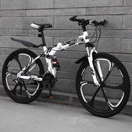 MJY vélo MJY 24 pouces VTT pliant double suspension complète vélo cadre en acier à haute teneur en carbone frein à disque en acier roue en alliage de magnésium 21 / 24 / 27 vitesse vélo 5-27, 24