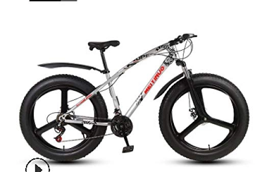 Fat Tyre Mountain Bike : 26 Pollici Doppio Freno a Disco Pneumatico Largo velocit variabile Adulto Mountain Bike Fat Bike-6_27
