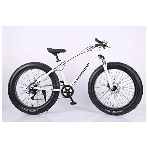 Fat Tyre Mountain Bike : ACDRX Bicicletta, Mountain Bike, 26" 7 / 21 / 24 / 27 velocità, Fat Tire Mens Mountain Bike, Uomini Donne Studente Variable Speed Bike, 26" 27 velocità