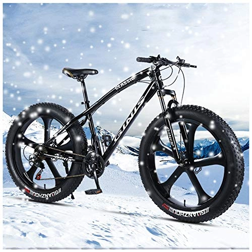 Fat Tyre Mountain Bike : ATRNA Mountain Bike, Big Wheels Hardtail per Mountain Bike, Overdrive ad Alta Acciaio Carbonio Struttura Montagna Pista Ciclabile, Mens Donne Biciclette