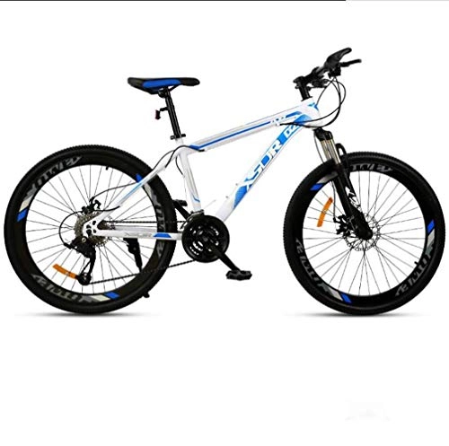Fat Tyre Mountain Bike : Bike in Bicicletta variabile Biciclette Speed Cruiser della Strada della Bicicletta Mountain Bike MTB, per l'adulto Uomini e Donne Spiaggia Neve Biciclette 26 Pollici 24 velocit Blu