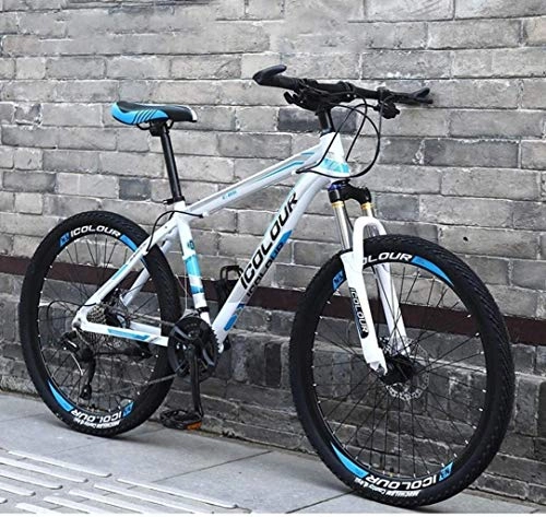 Fat Tyre Mountain Bike : BMX 26" Mountain bike for l'adulto, di alluminio leggero della sospensione totale frame, forcella della sospensione, freno a disco Hardtail mountain bike 5-29 ( Color : D , Size : 30 speed )