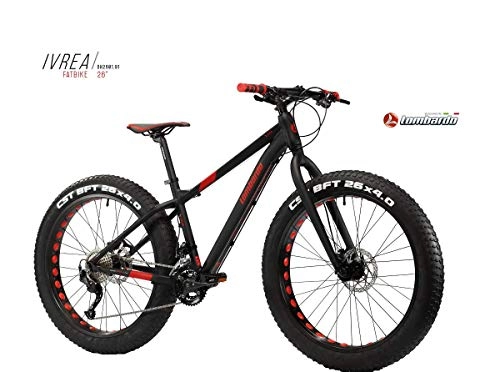 Fat Tyre Mountain Bike : Cicli Puzone Bici Lombardo IVREA Fat Bike Ruota 26 Gamma 2019 (51 CM)