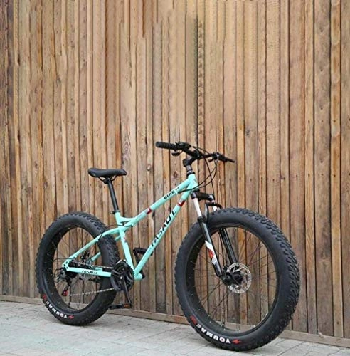 Fat Tyre Mountain Bike : CSS Mountain bike da uomo Fat Tire, bici a doppio freno / cruiser, bicicletta da motoslitta da spiaggia, ruote in lega di alluminio da 26 pollici 6-24, 24 velocità